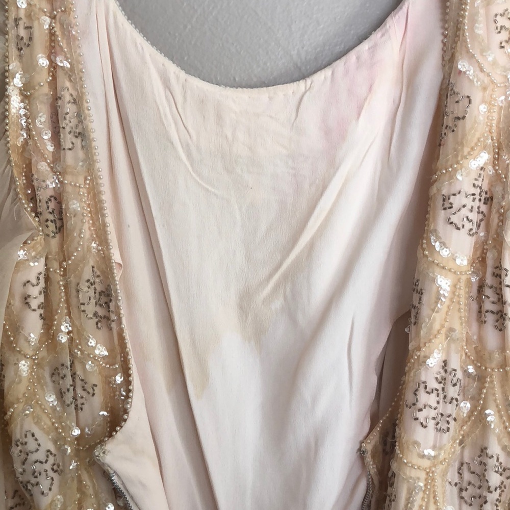 60’s Vintage handmade hand beaded formal dress - Picture 4 of 6